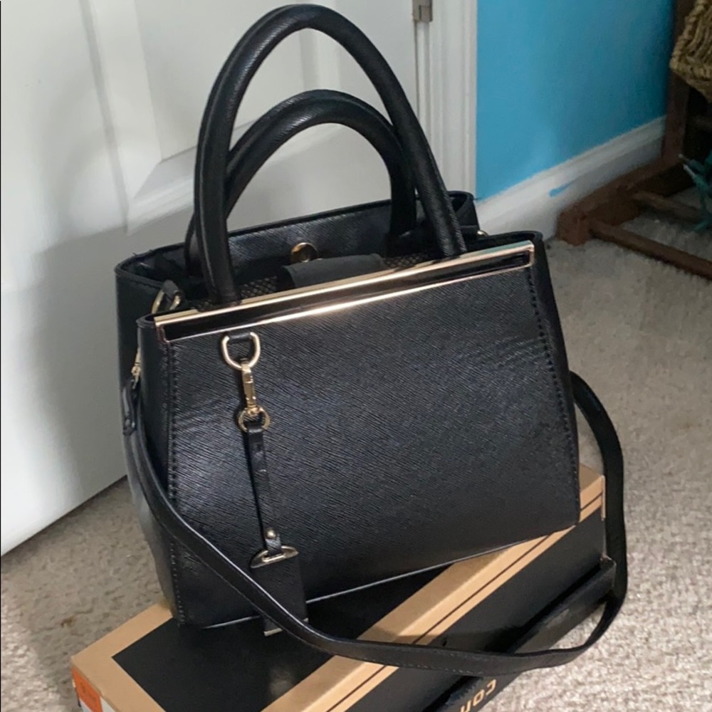 Madison West Black Handbag/crossbody purse